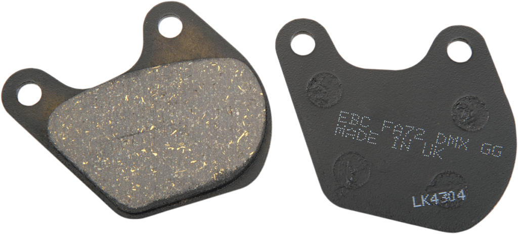 Organic brake pads for Front 80-83 FLT Rear 79-81 XL Sportster