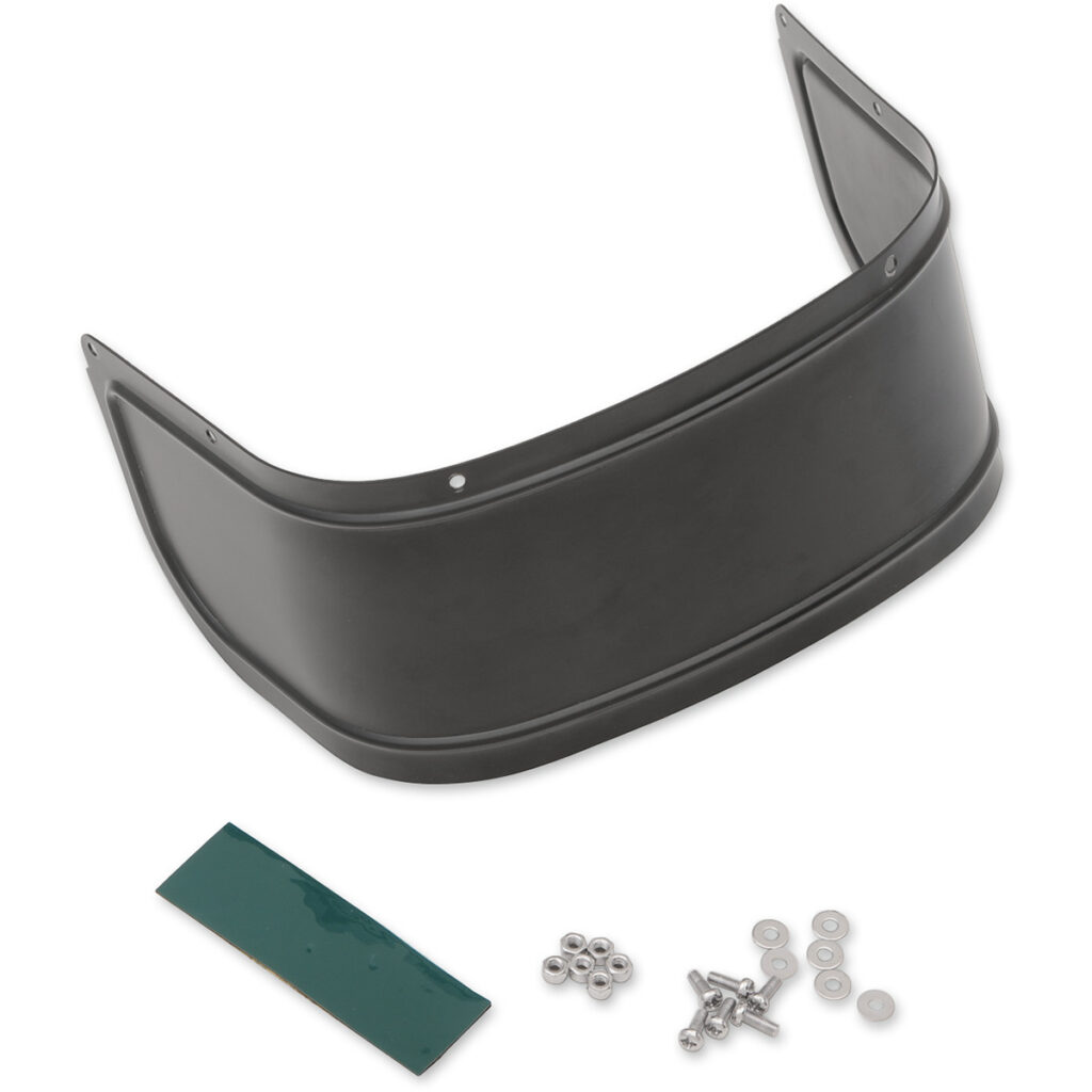 Plated Steel Front Fender Skirt black or chrome  fits 14‐20 FLHT/​FLHR/​FLHTCUTG