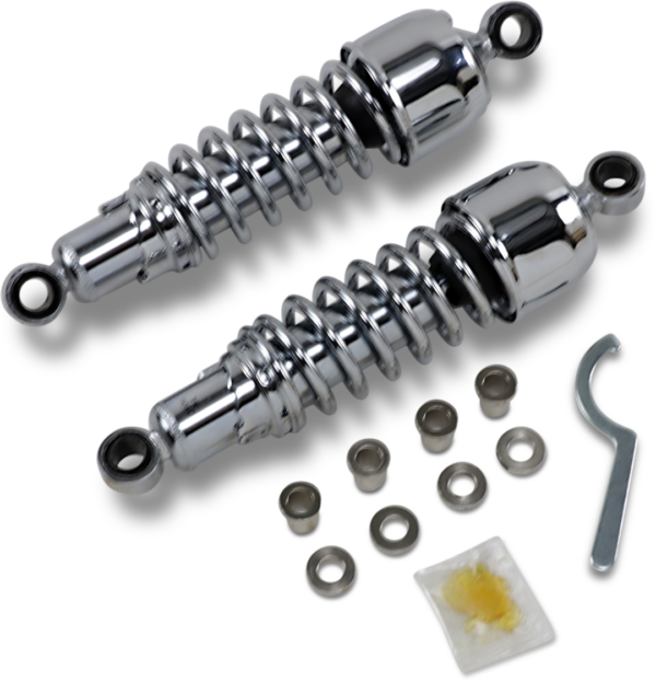 Replacement shock absorber 11. 5 inch  black or chrome fits:> 86-03 xl sportster and fxr