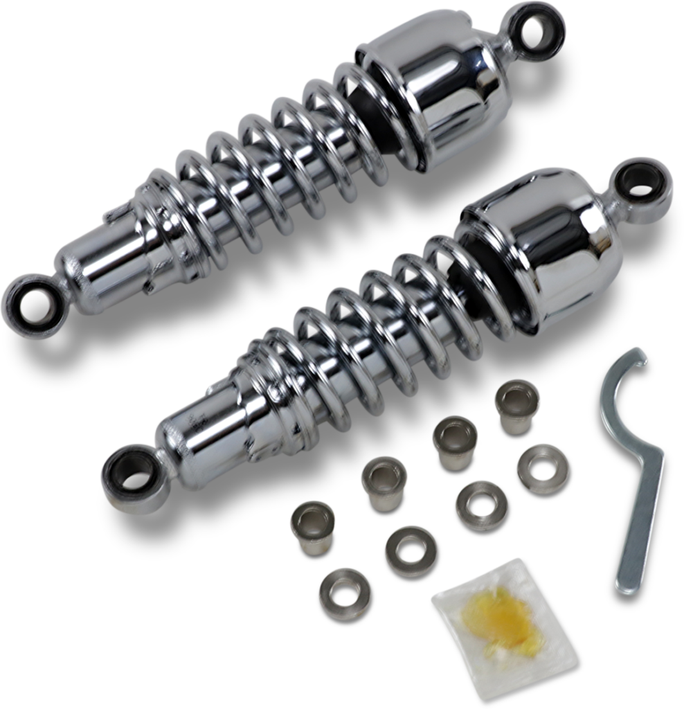 Replacement Shock Absorber 11.5 inch  Black or Chrome Fits:> 86-03 XL Sportster and FXR