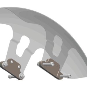 Shorty 21" Steel Front Fender for Touring Models Raw