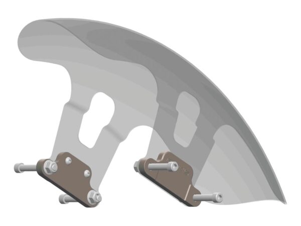 Shorty 21" Steel Front Fender for Touring Models Raw