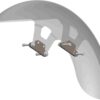 Street-cut 21" steel front fender for touring models raw