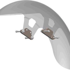 Street-Cut 21" Steel Front Fender for Touring Models Raw