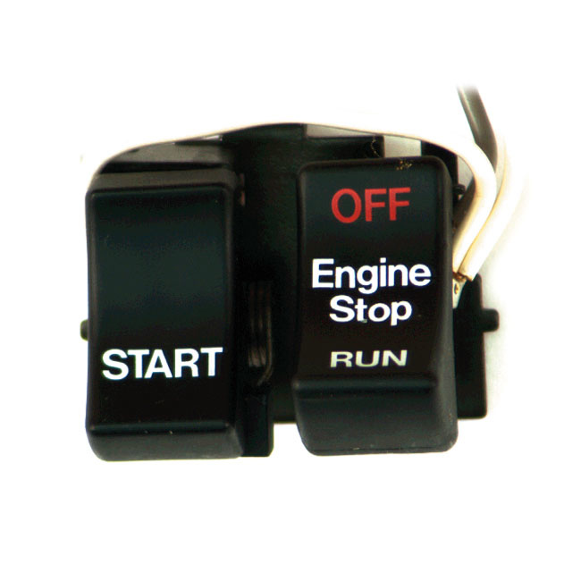 Run/Off/Start switches  black or chrome Fits: > 82-95 H-D