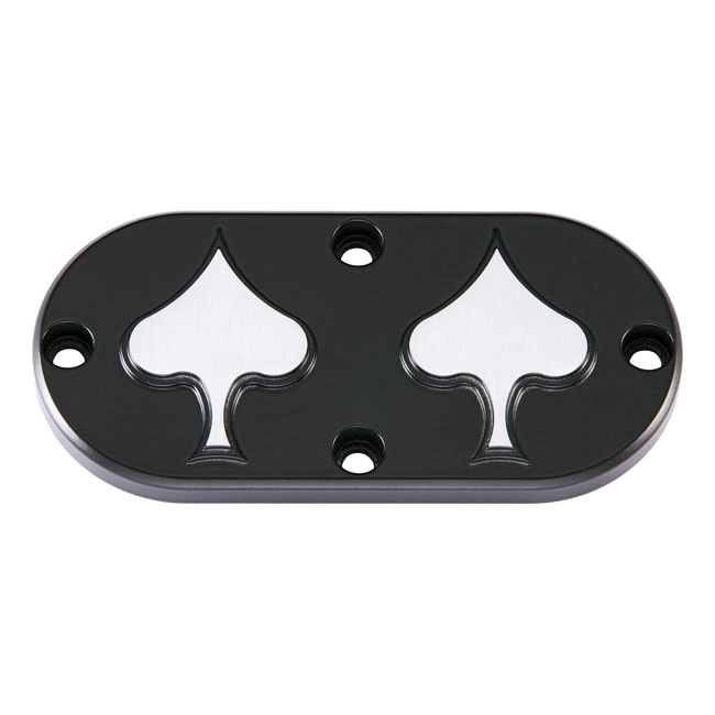 Spade inspection cover Black or Polished Fits: > 65-98 Bigtwin