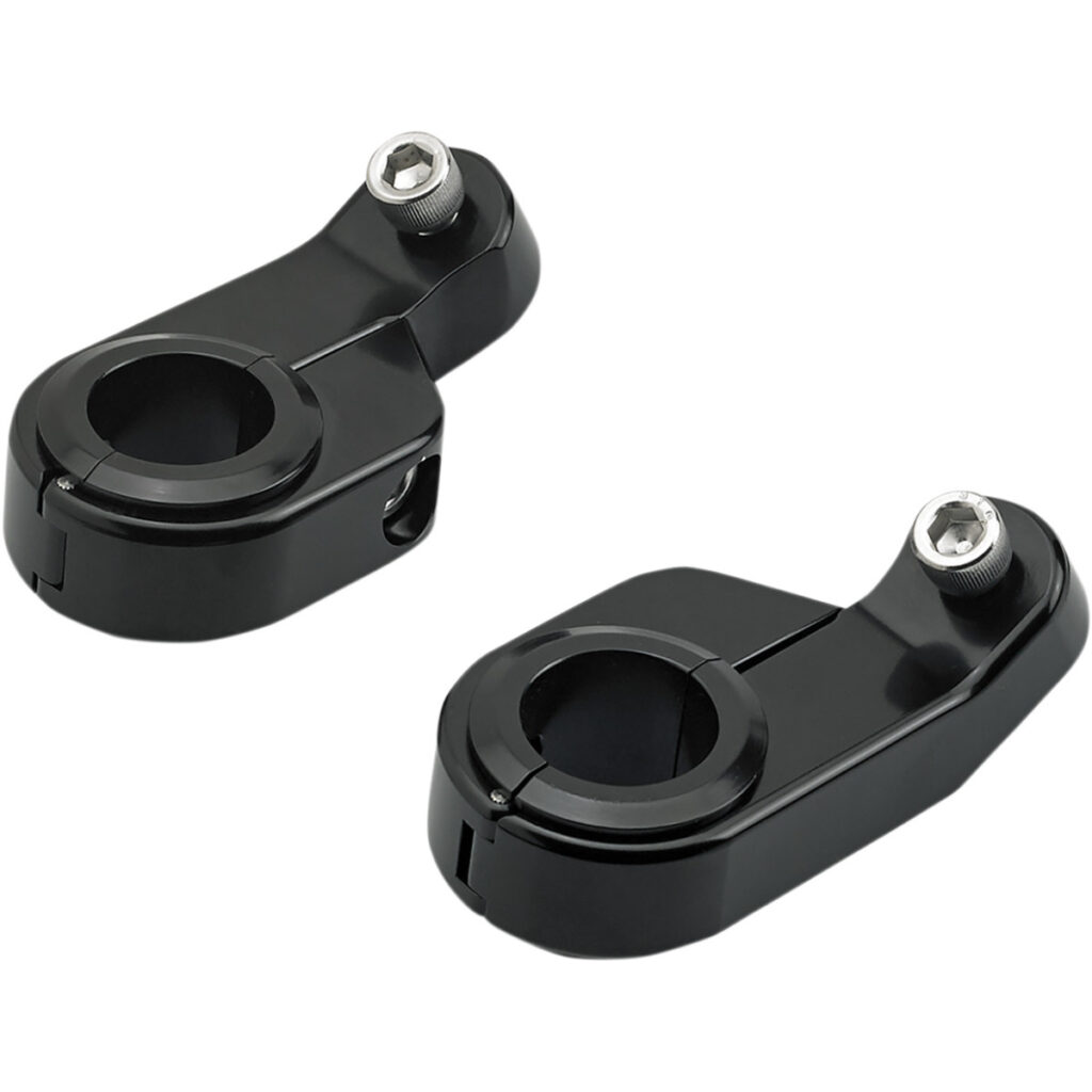 Speedometer mount clamps - black or chrome