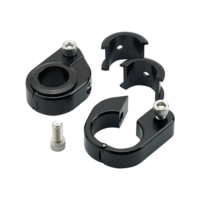 Speedometer mount clamps black or chrome