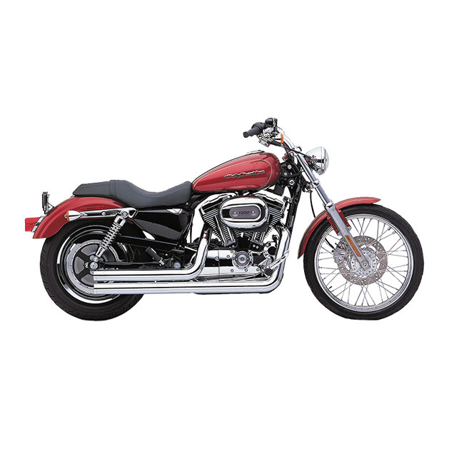 Speedster Short 2 into 2 Full Exhaust;  Fits: >  Sportster XL 07-13