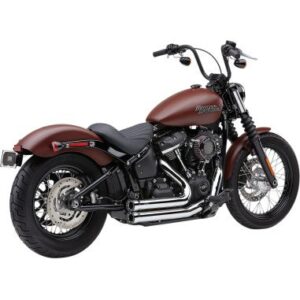 Speedster Short Exhaust System with Race Pro Tips Black or Chrome 2018-up Softail FL/FX