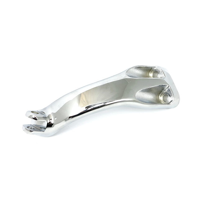 Sportster mid control rider footpeg support Chrome Fits: > 04-21 XL with mid controls