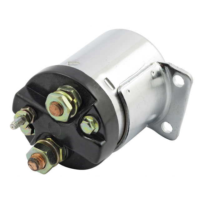 Starter solenoid chrome or zink Fits: > 67-80 XL; 65-88 FL