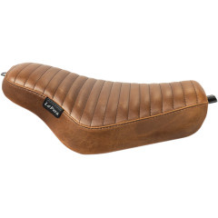 Streaker Seat pleated brown for 04-06/ 10-22 XL Sportster