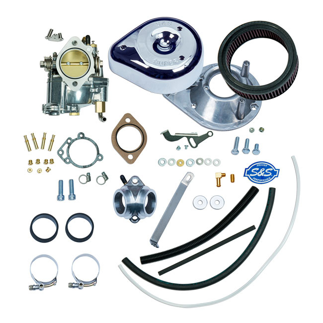 Super E  carburetor kit include air filter and manifold Fits: >  57-78 XL Sportster