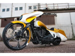 26" Daytona Steel Front Fender for Touring For 26" Wheel Raw, 14-24 Touring, (except 23-24 FLHXSE, 23-24 FLTRXSE, 24 FLTRXSTSE), 14-23 Trike - Image 3