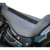 Genuine leather solo seat for thunderbike steel fender 260/18" and oe tank black