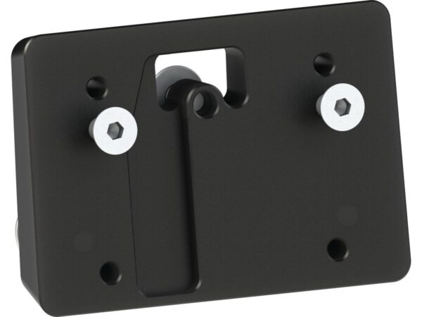 Mid-Mount License Plate Base Plate Adapter Black