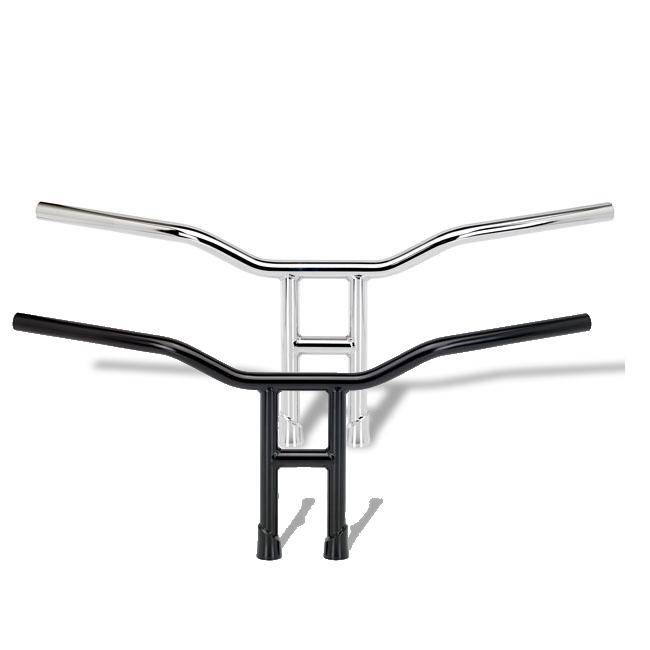 Tyson handlebar - dimpled black or chrome Fits:> 82-20 H-D