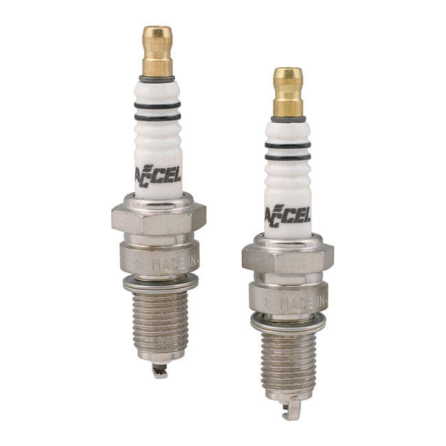 U-groove platinum spark plug set. 14mm Fits: > L78-82 FL; L78-79 FX; 84-99 Evo Bigtwin