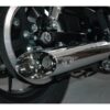 Double slip-on muffler set endcap slash cut chrome