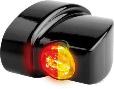 Winglet 3in1 LED Turn Signals/Taillight/Brake Black or Chrome Smoke LED Fits: > 93-20 Sportster