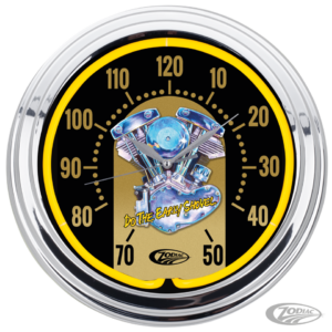 Zodiac "Shovelhead" Neon Clock