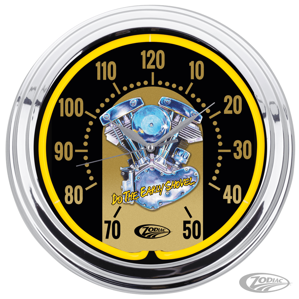 Zodiac "shovelhead" neon clock 1 Zodiac "shovelhead" neon clock