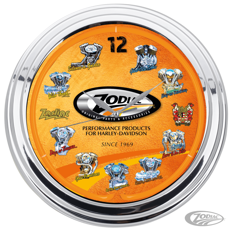 Zodiac "through the time" neon clock 1 Zodiac "through the time" neon clock