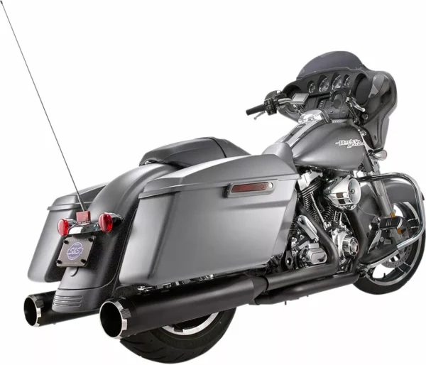 Mk45 tracer ec slip-on mufflers black or chrome fits:> 2017-2021 touring