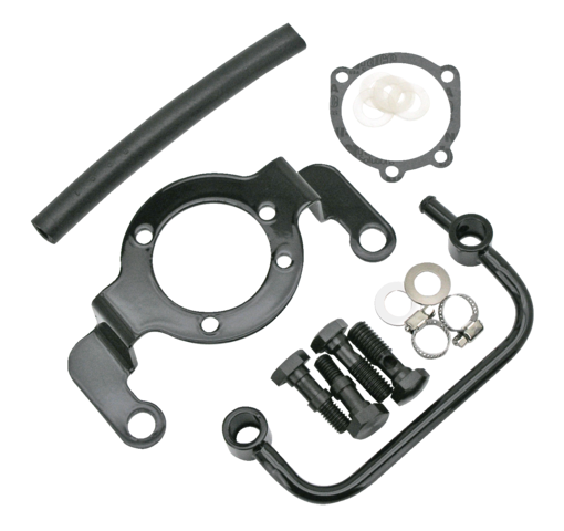 aircleaner support bracket black or chrome Fits: > Big Twin 1993-2017