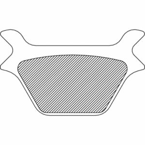 brake pad Rear Sintered: for L87-94 FXR/ FXRS/ FXRT L87-99 FXST/FLST L87-99 Sportster XL and 91-99 Dyna Glide