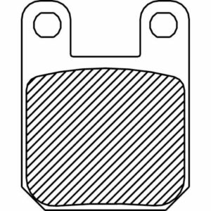 brake pad Rear/Front organic: for GMA F-Caliper and Jay custom 2-piston (small) Calipers and PM Calipers