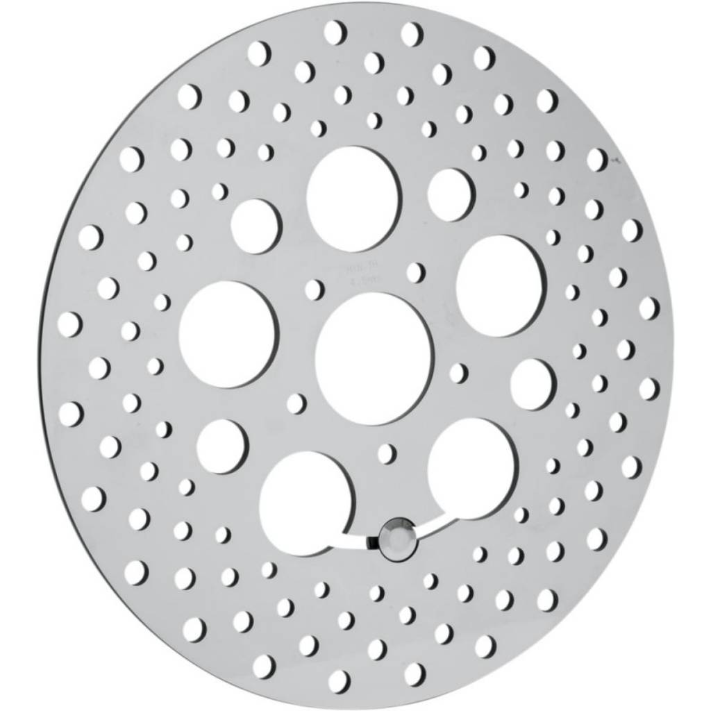 brake rotor polished stainless steel drilled - 08-13 FLHT FLHR FLHX FLTR/X