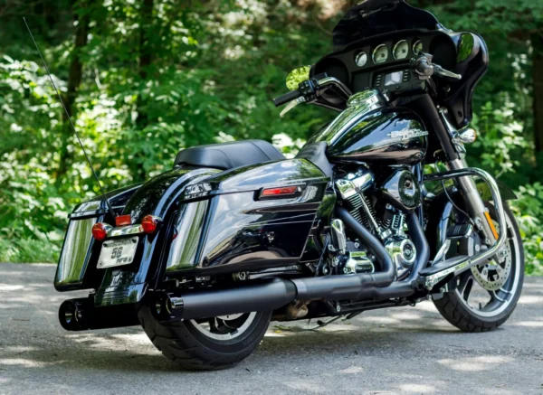 Mk45 truster slip-on mufflers black or chrome fits:> 2017-2021 touring