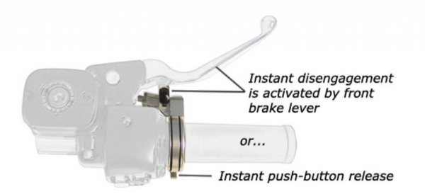 Cruise control - ( excludes fly by wire) fits: >  1996-up harley davidson with throttle cables