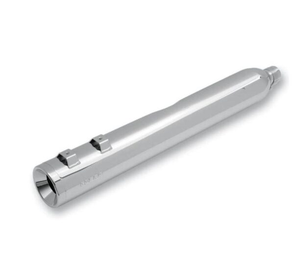 Exhaust 4 inch slip-on mufflers chrome; for 2010 flhx or fltrx touring