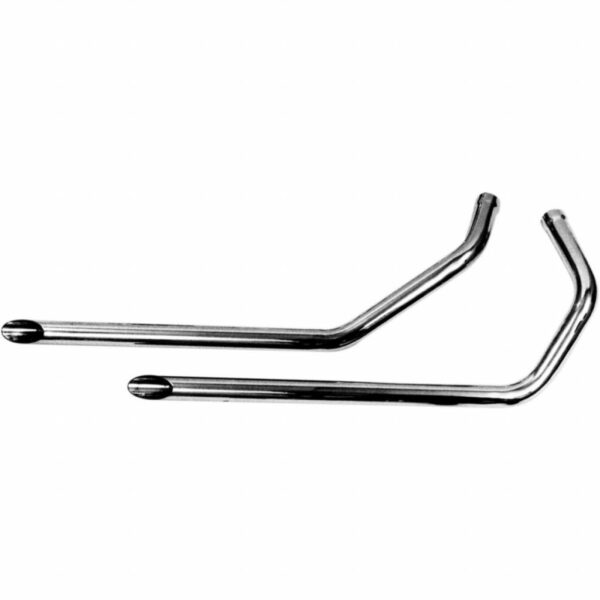 Exhaust chrome 40 inch slash cut drag pipes  fits: > 86-03 xl with rigid frame