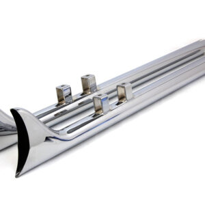 exhaust Chrome straight fishtails are  33 or 36 Inch long 95-16 Touring FLH/FLT