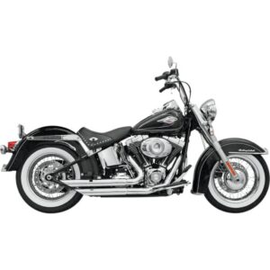 exhaust FireFlight 86-15 Softail - Chrome/Black