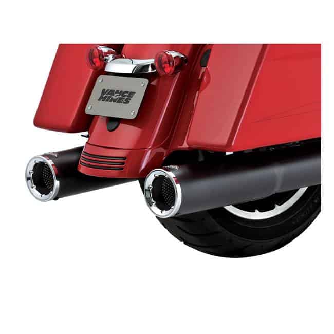 Exhaust hi output slip-ons chrome or black - fits: > 17-21 touring 1 Exhaust hi output slip-ons chrome or black - fits: > 17-21 touring