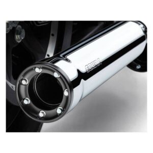 exhaust RPT Slip-on Mufflers Chrome or Black for 00‑06 FXST/B/C/S