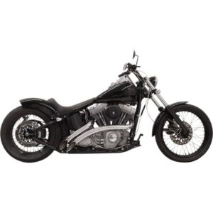 exhaust Radial Sweepers 86-15 Chrome/Black - Softail/FLD/Dyna