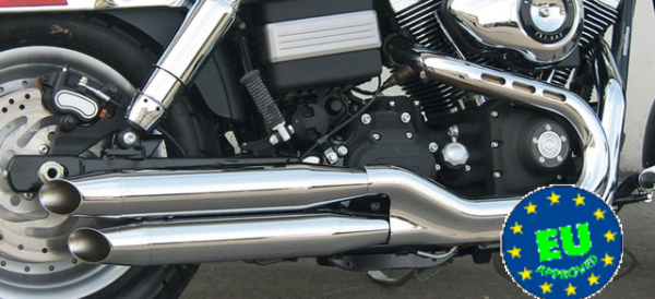 Exhaust slip-on mufflers royal fits:> 2006-2017 dyna fxdb