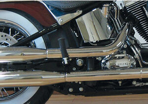 exhaust Slip-on mufflers Royal Fits:> 2007-UP FLS FLSTN & FLSTSB