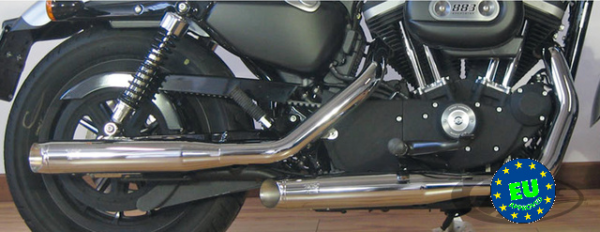 Exhaust slip-on mufflers royal fits:> 2014-2017 sportster xl