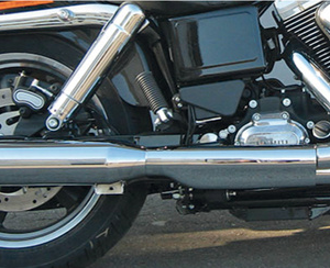 exhaust Slip-on mufflers Royal Fits:> FLD Switchback or FXDL Low Rider except FXDLS