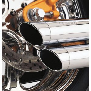 exhaust Speedster Slash Down Chrome - 91-05 Dyna