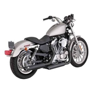 exhaust Twin Slash 3 inch Mufflers Black or Chrome - Fits:> 04-13 Sportster XL