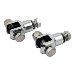 footpeg stud set black or chrome: Fits: > 72-81 FX; 84-02 FXST; 82-94 FXR