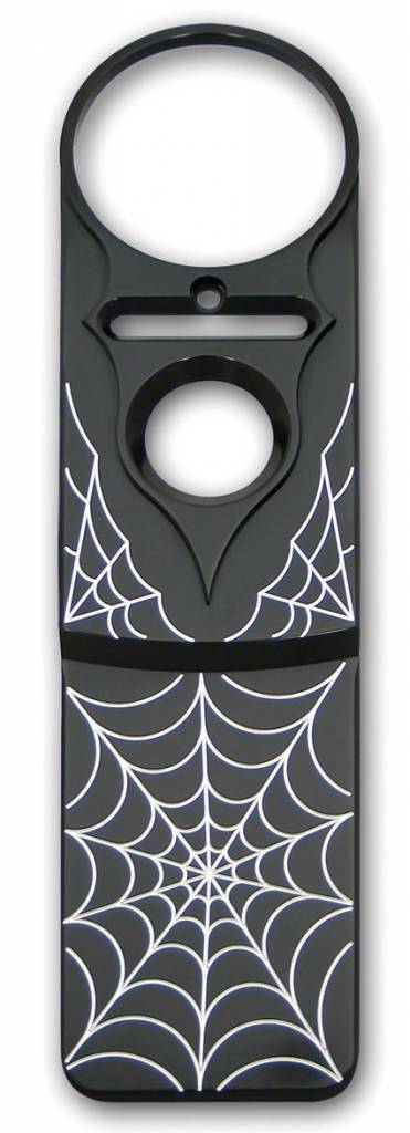 Gas tank dash panel spider web fits: > softail 96-06, fxd 93-03 1 Gas tank dash panel spider web fits: > softail 96-06